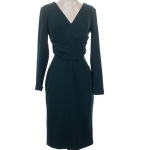 Dress The Population Cocktail Dress Midi Teal Green Small
